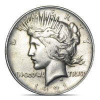 1921 Peace Silver Dollar - Very Good to Very Fine (High Relief)