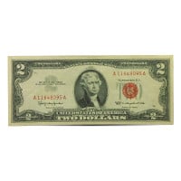 $2 U.S. Red Seal Note (Very Good to Very Fine), 1953 to 1953-C