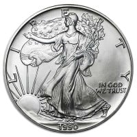 1990 Silver American Eagle - 1 Troy Ounce, .999 Pure