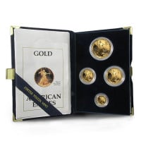 1990 Proof Gold Eagle Set (1 oz, 1/2-oz, 1/4-oz & 1/10-oz)