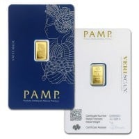PAMP Suisse Gold Bar, 1 Gram, .9999 Pure (In Assay)