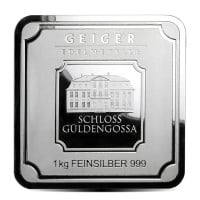 Geiger SILVER Bar - 1 Kilo .999 Pure