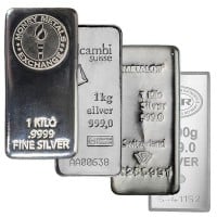 Silver Bar - 1 Kilo (32.151 troy ozs), .999 Pure