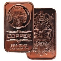 1 oz Indian Head Copper Bar