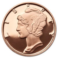 1 oz Copper Mercury Round