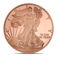 1 oz Walking Liberty Copper Round