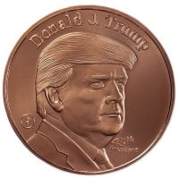 Copper President Trump Round - 1 AVDP Oz, .999 Pure Copper