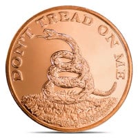 Don't Tread On Me 1 Oz Copper Rounds