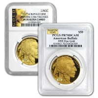 PR70 / PF70 Proof Graded American Buffalo - 1 Oz Gold (PCGS / NGC) - RANDOM Dates