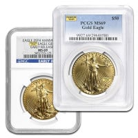 MS69 Graded 1 Troy Oz Gold American Eagle (PCGS / NGC) - RANDOM Dates