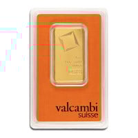 Valcambi Gold Bar, 1 Troy Oz, .9999 Pure