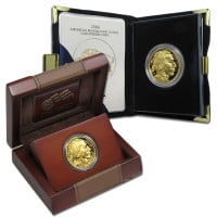 RANDOM Date Proof American Buffalo - 1 Troy Ounce .9999 Pure Gold (in Box w/ COA)