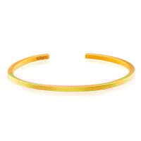 Gold Bullion Bangle - Classic Design - 1 Troy Oz, .9999 Fine 24K Pure - Matte Finish