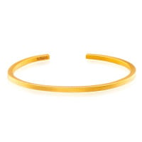 Gold Bullion Bangle - Classic Design - 1 Troy Oz, .9999 Fine 24K Pure - Matte Finish