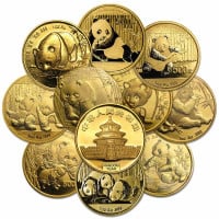 Chinese Panda, RANDOM Date .999 Gold, 1 Troy Ounce