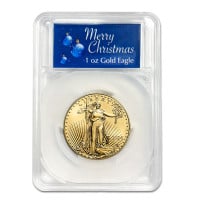 1 Oz Gold American Eagle - IN MERRY CHRISTMAS CAPSULE