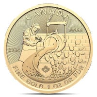 Klondike Gold Rush Series - From Dore to Refined Gold, 1 Oz .99999 Fine in Assay