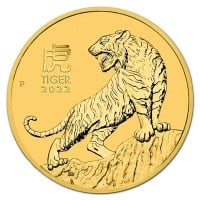 Perth Mint Lunar Series - 2022 Year of the Tiger, 1 Oz .9999 Gold