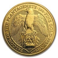 2019 Queen's Beast Falcon - 1 oz .9999 Pure Gold