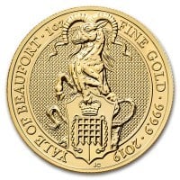 Queen's Beast Yale - 1 oz .9999 Pure Gold