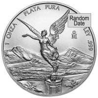 Mexican Libertad - RANDOM Date, 1 Troy Oz .999 Pure Silver