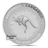 Australian Kangaroo, King Charles III - 1 Troy Oz Silver .9999 Pure (Random Year)