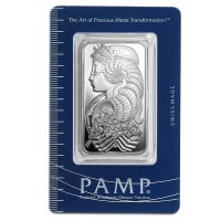 PAMP Suisse 1 Ounce Bar, .999 Pure Silver