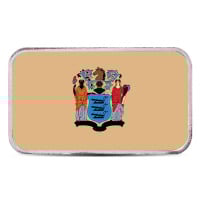 New Jersey State Flag Silver Bar (Colorized) - 1 Troy Ounce, .999 Pure