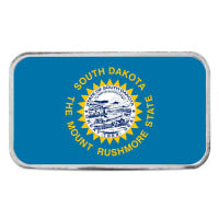 South Dakota State Flag Silver Bar (Colorized) - 1 Troy Ounce, .999 Pure
