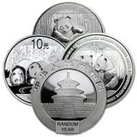 Chinese Silver Panda, RANDOM Date 1 Oz, .999 Pure