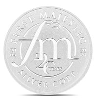 First Majestic Silver Round - 1 Troy Ounce, .999 Pure