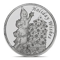 Holiday / Snowman Silver Round - 1 Troy Ounce, .999 Pure