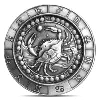 Cancer the Crab 1 Oz Zodiac Silver Round - .999 Pure
