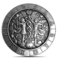 Gemini the Twins 1 Oz Zodiac Silver Round - .999 Pure