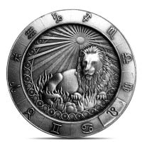 Leo the Lion 1 Oz Zodiac Silver Round - .999 Pure