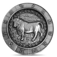 Taurus the Bull 1 Oz Zodiac Silver Round - .999 Pure