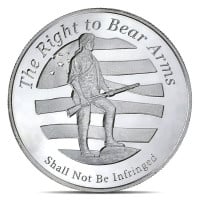 2nd Amendment / Patriot Silver Round - 1 Troy Ounce, .999 Pure