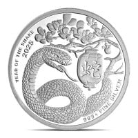 First Mint Lunar Snake Round - .999 Pure Silver, 1 Troy Oz