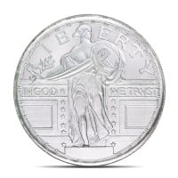 Standing Liberty Silver Round - 1 Troy Ounce, .999 Pure