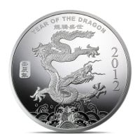 Year of the Dragon (2012) - .999 Pure Silver Round, 1 Troy Oz