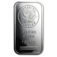 Sunshine Minting 1 Ounce Bar, .999 Pure Silver