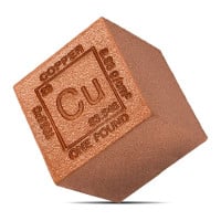Copper Element Cube, 1 Pound .999 Pure