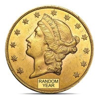 $20 Liberty U.S. Gold, Almost Uncirculated (AU), 0.9675 Troy Ounce Gold Content
