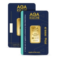 AgaBullion Gold Bar, 20 Gram, .9999 Pure in Assay Package