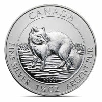2014 RCM Arctic Fox - 1-1/2 Troy Oz .9999 Pure Silver