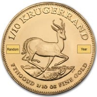 1/10 Oz Krugerrand, 22K Gold