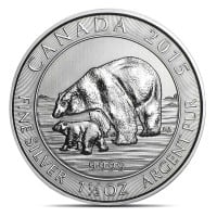 2015 RCM Polar Bear - 1-1/2 Troy Oz .9999 Pure Silver