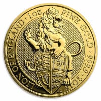 2016 Queen's Beast Lion - 1 oz .9999 Pure Gold
