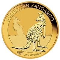 1/2 Oz Australian Kangaroo Gold Coins (Queen Elizabeth II - Random Date)