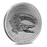 2017 Perth Mint Saltwater Crocodile - 1/2 Troy Ounce .999 Silver